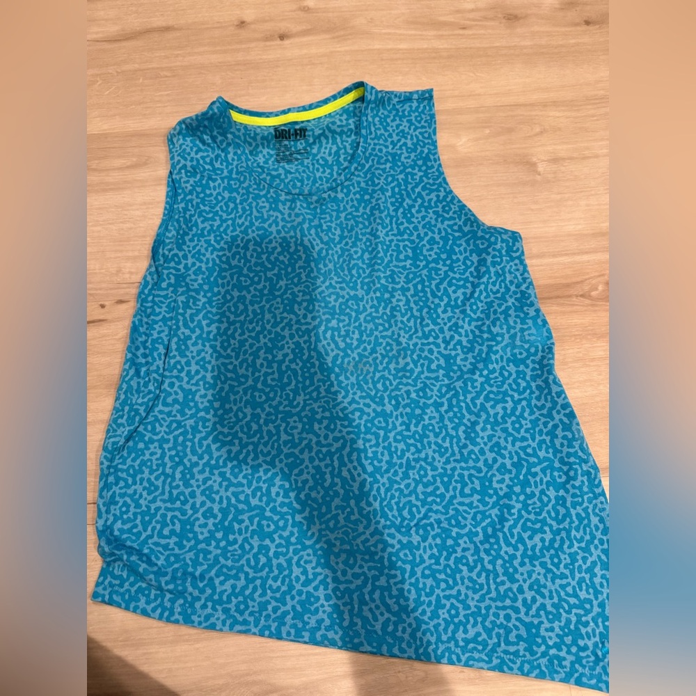 Nike Blue Graphic Kids Tank Top